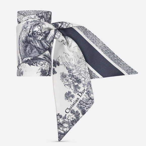 Christian Dior Toile De Jouy Sauvage Mitzah Scarf - Picture 3 of 6